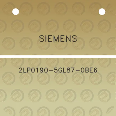 siemens-2lp0190-5gl87-0be6