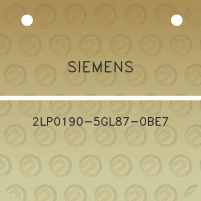 siemens-2lp0190-5gl87-0be7