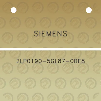 siemens-2lp0190-5gl87-0be8