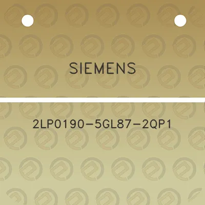 siemens-2lp0190-5gl87-2qp1