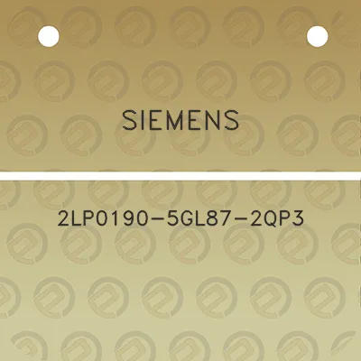 siemens-2lp0190-5gl87-2qp3