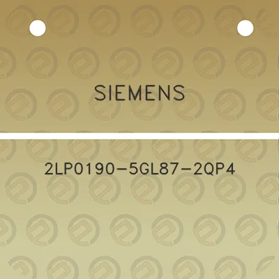 siemens-2lp0190-5gl87-2qp4