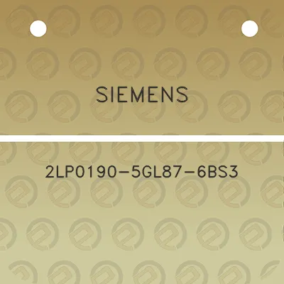 siemens-2lp0190-5gl87-6bs3