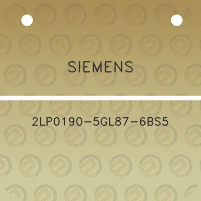 siemens-2lp0190-5gl87-6bs5