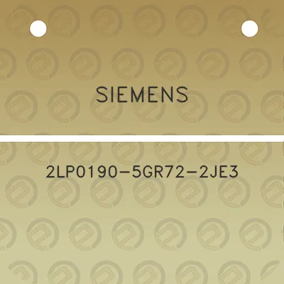 siemens-2lp0190-5gr72-2je3