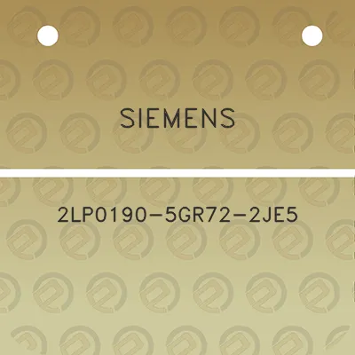 siemens-2lp0190-5gr72-2je5