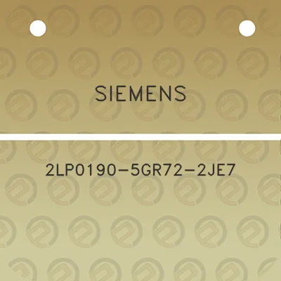 siemens-2lp0190-5gr72-2je7