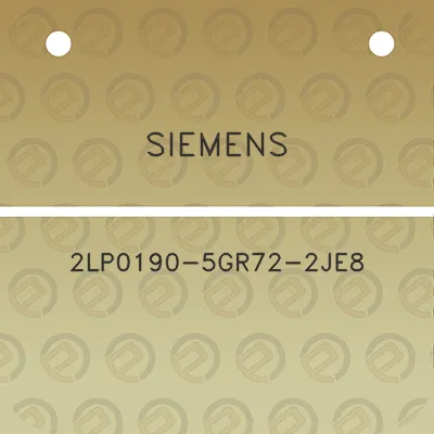 siemens-2lp0190-5gr72-2je8