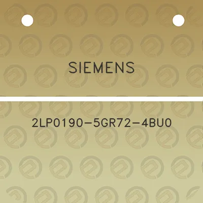 siemens-2lp0190-5gr72-4bu0