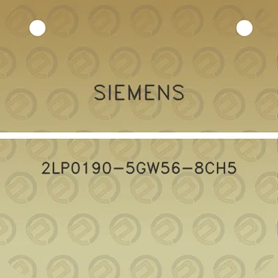 siemens-2lp0190-5gw56-8ch5