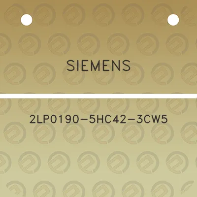 siemens-2lp0190-5hc42-3cw5