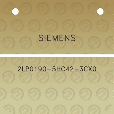 siemens-2lp0190-5hc42-3cx0