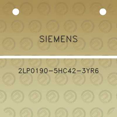 siemens-2lp0190-5hc42-3yr6