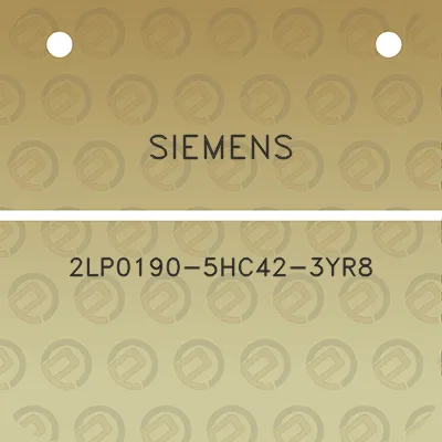 siemens-2lp0190-5hc42-3yr8