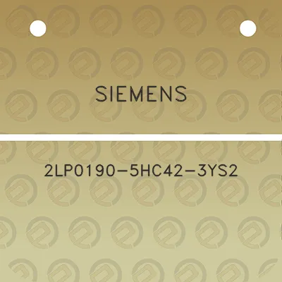 siemens-2lp0190-5hc42-3ys2