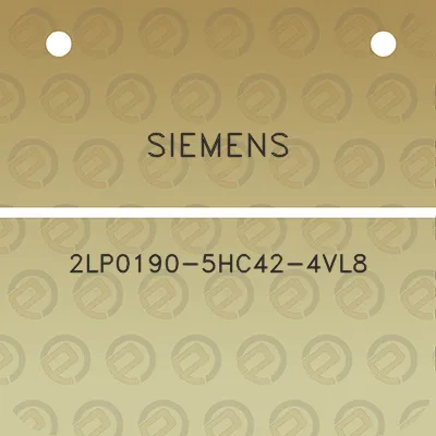 siemens-2lp0190-5hc42-4vl8