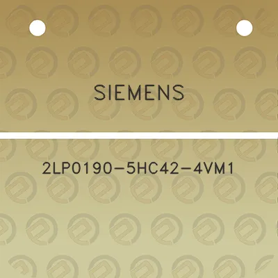 siemens-2lp0190-5hc42-4vm1