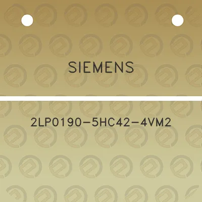 siemens-2lp0190-5hc42-4vm2