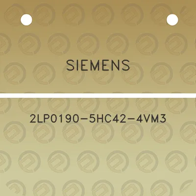 siemens-2lp0190-5hc42-4vm3