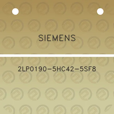 siemens-2lp0190-5hc42-5sf8