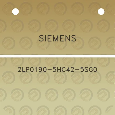 siemens-2lp0190-5hc42-5sg0