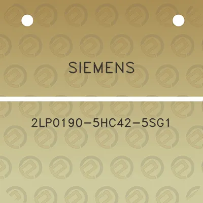 siemens-2lp0190-5hc42-5sg1