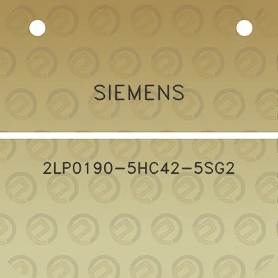 siemens-2lp0190-5hc42-5sg2