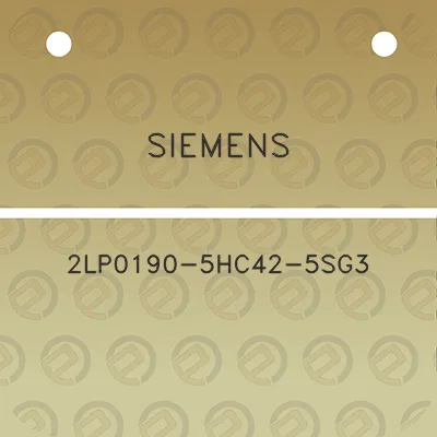 siemens-2lp0190-5hc42-5sg3