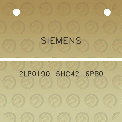 siemens-2lp0190-5hc42-6pb0