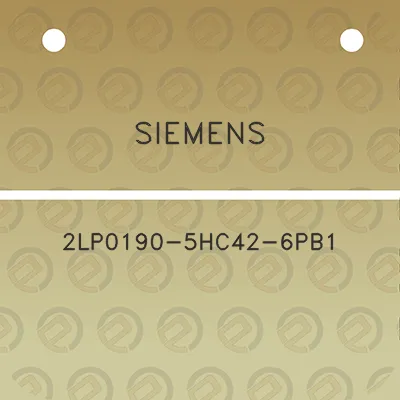 siemens-2lp0190-5hc42-6pb1