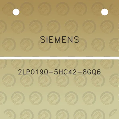 siemens-2lp0190-5hc42-8gq6