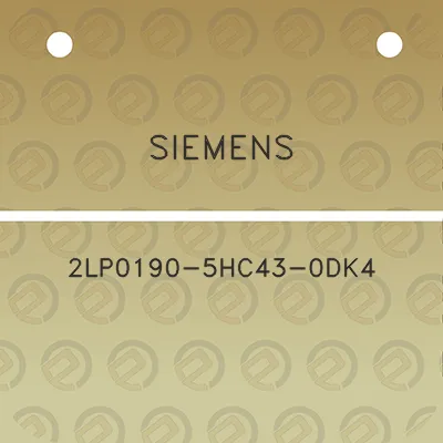 siemens-2lp0190-5hc43-0dk4