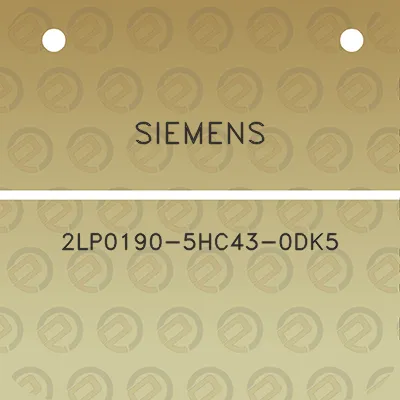 siemens-2lp0190-5hc43-0dk5