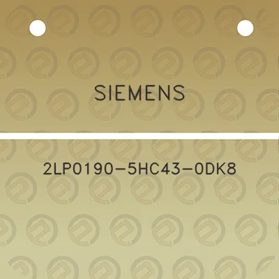 siemens-2lp0190-5hc43-0dk8