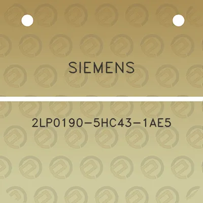 siemens-2lp0190-5hc43-1ae5