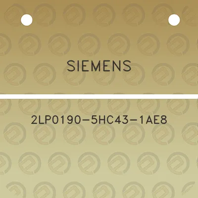 siemens-2lp0190-5hc43-1ae8