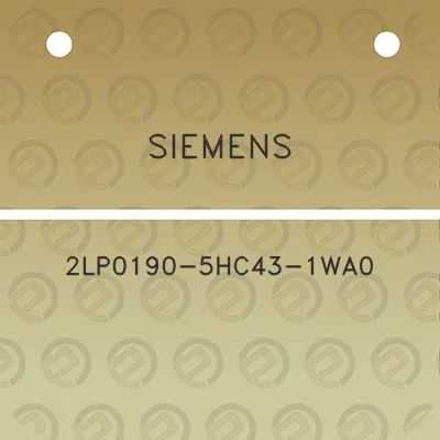 siemens-2lp0190-5hc43-1wa0