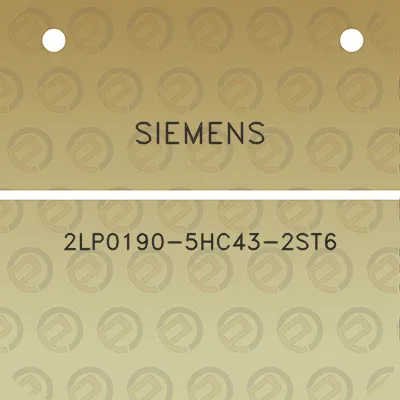 siemens-2lp0190-5hc43-2st6