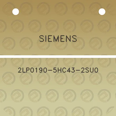 siemens-2lp0190-5hc43-2su0