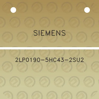 siemens-2lp0190-5hc43-2su2