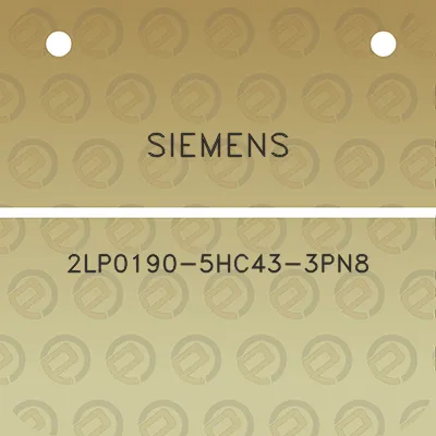 siemens-2lp0190-5hc43-3pn8