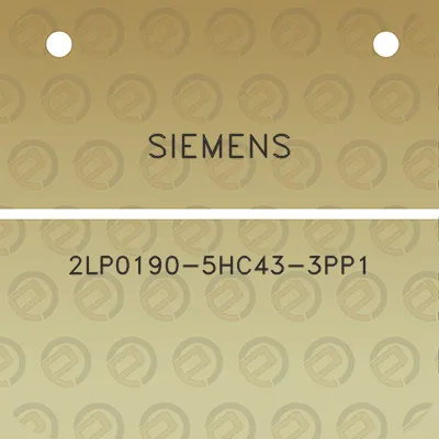 siemens-2lp0190-5hc43-3pp1