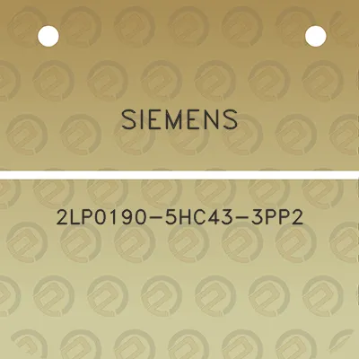 siemens-2lp0190-5hc43-3pp2