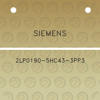 siemens-2lp0190-5hc43-3pp3