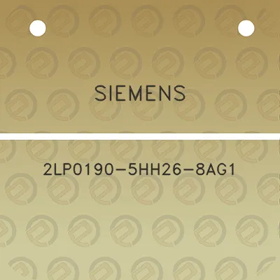 siemens-2lp0190-5hh26-8ag1