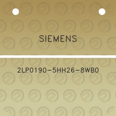 siemens-2lp0190-5hh26-8wb0