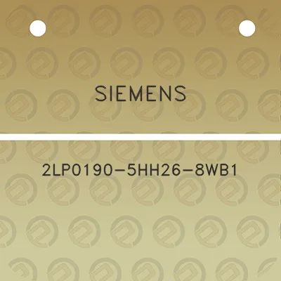 siemens-2lp0190-5hh26-8wb1