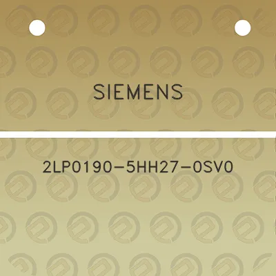 siemens-2lp0190-5hh27-0sv0