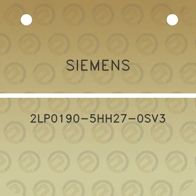 siemens-2lp0190-5hh27-0sv3