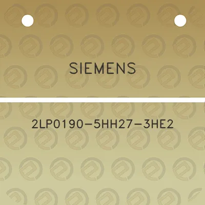 siemens-2lp0190-5hh27-3he2